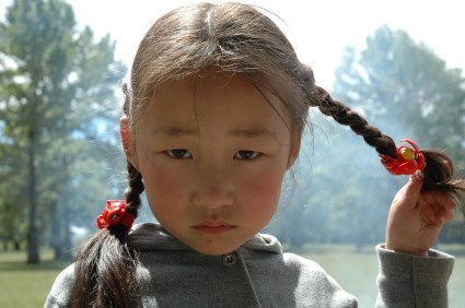 young girl 2 at barbeque 2009